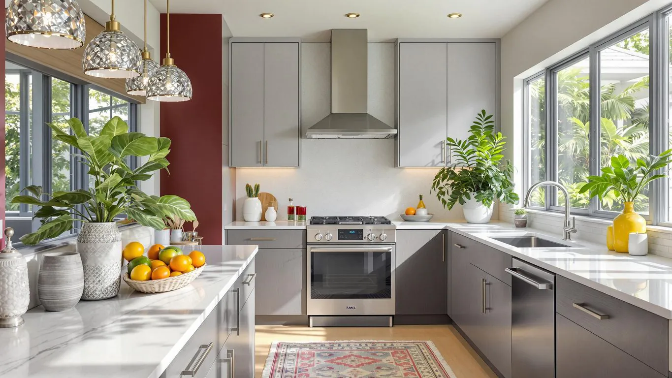 Renovated Miami kitchen with modern design and natural light.